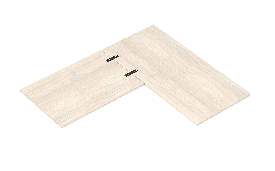 Connecting plate set
