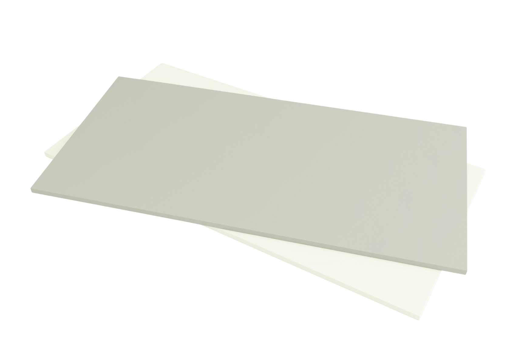 Rectangular tabletop - Grey and White 