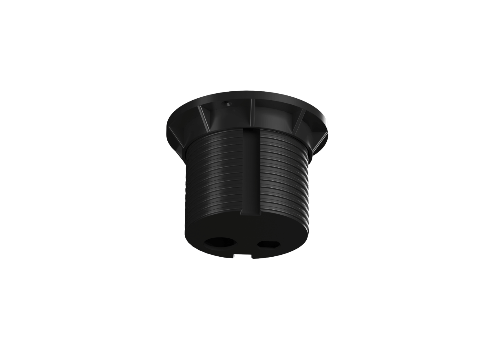 Round power socket