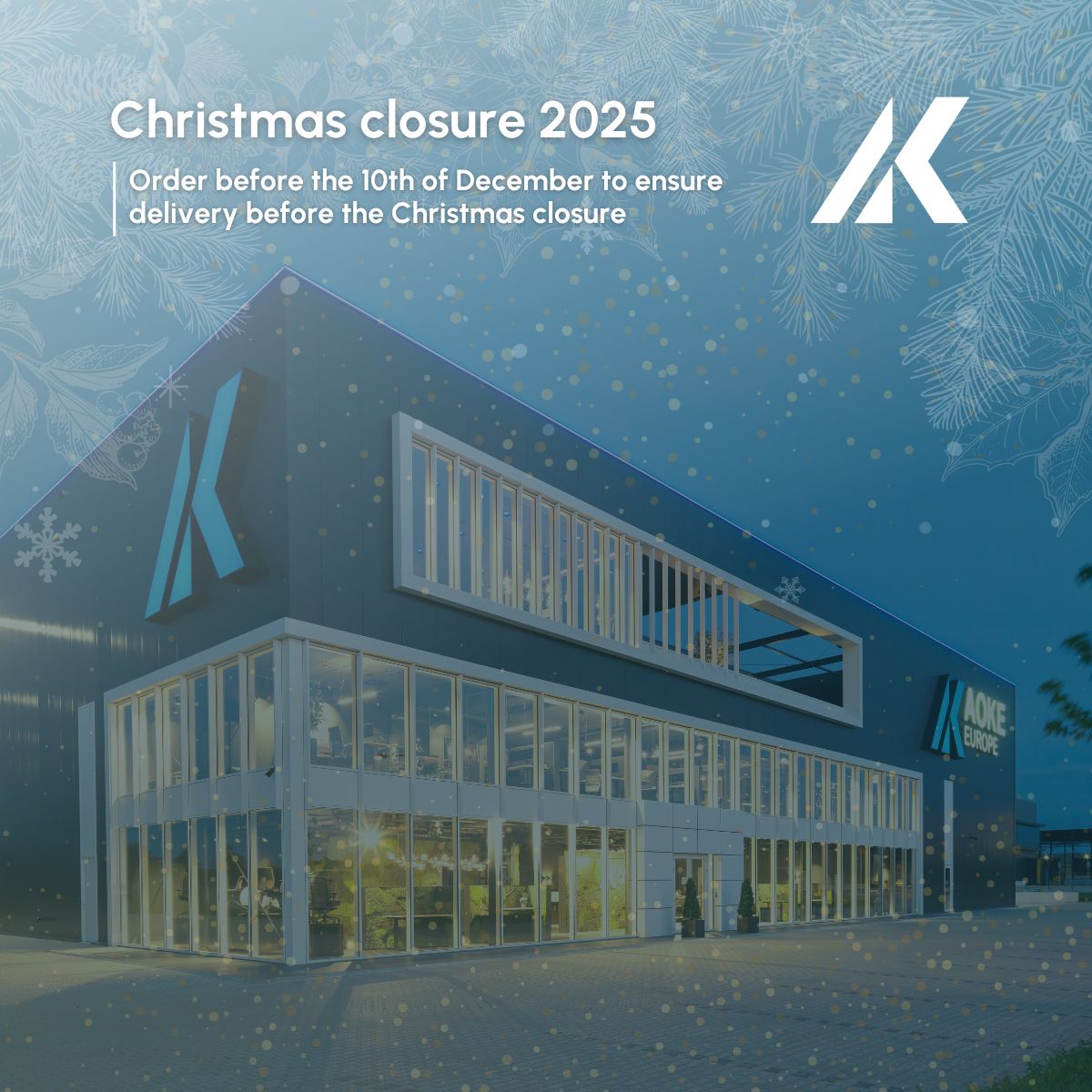 Christmas closure 2025